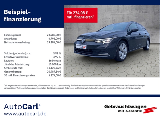 Golf VIII Variant Style 1.5 eTSI DSG SHZ/Side KL
