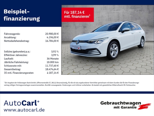 Golf VIII Variant Life 1.5TSI AHK/Navi/L+S/ACC/S